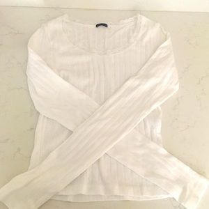 Brandy Melville white long sleeve shirt